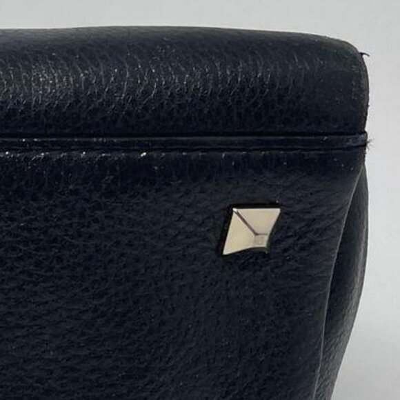 Kate Spade New York Womens Black Leather Chain Strap Inner Pocket Shoulder Bag - Picture 6 of 13